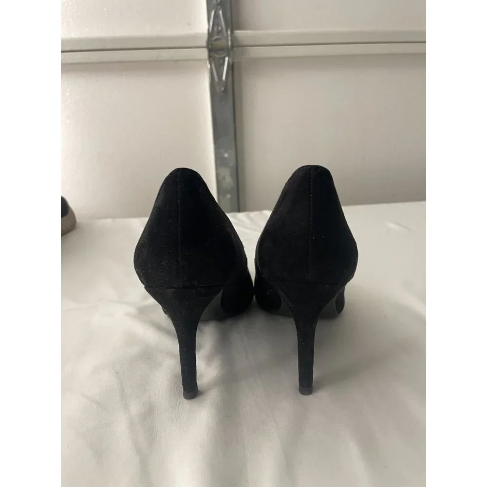 A New Day Faux Suede Pointed Heels Pumps Black Women's US Size 6.5 - Picture 4 of 6